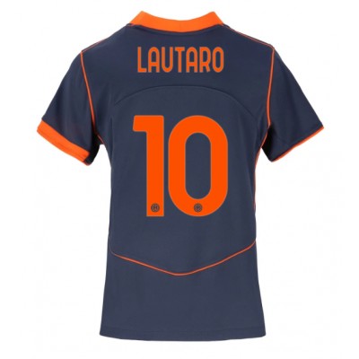 Ženski Nogometni dresi Inter Milan Lautaro Martinez #10 Tretji 2025-26 Kratek Rokav Ženski Nogometni dresi Inter Milan Lautaro Martinez #10 Tretji 2025-26 Kratek Rokav